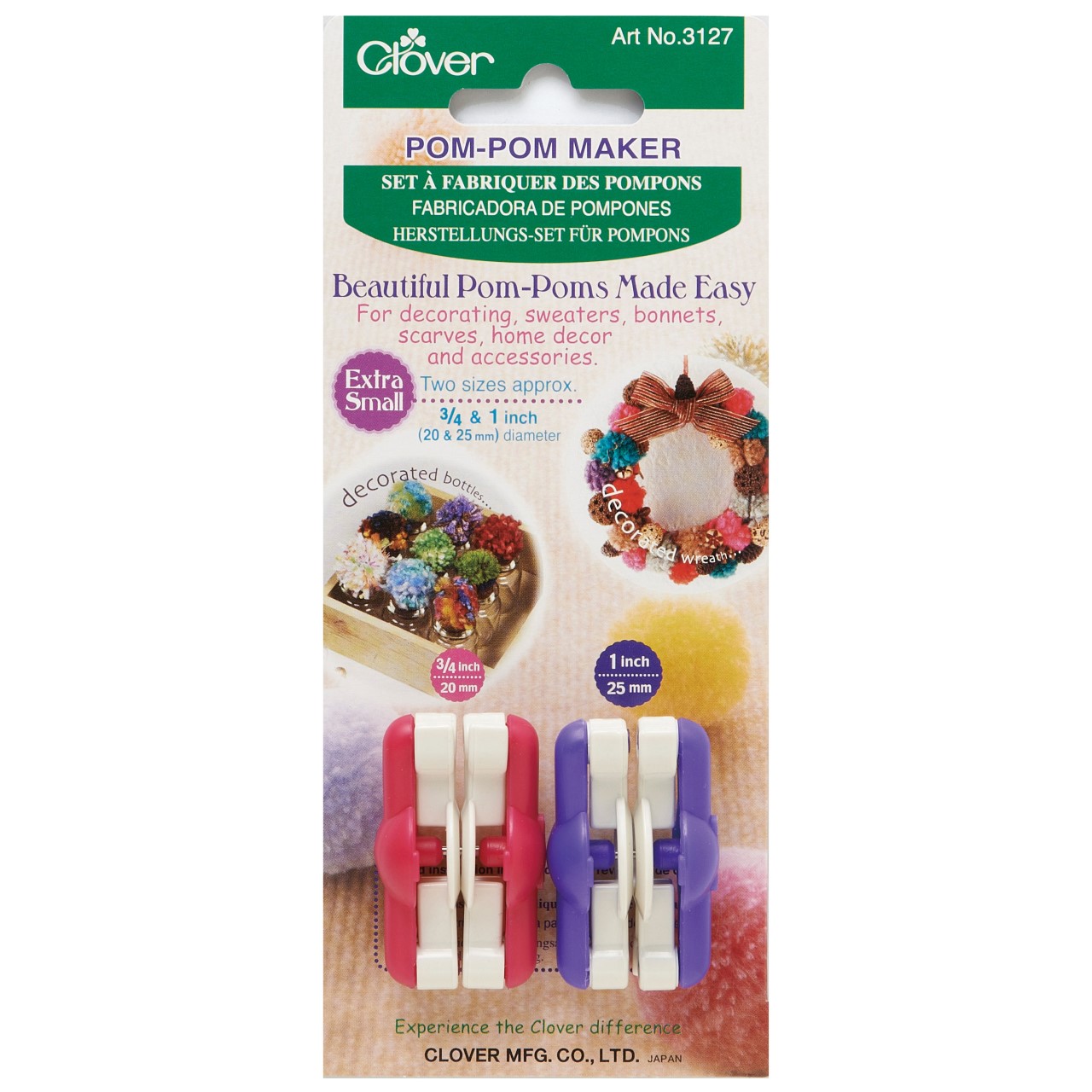 Clover Pom Pom Maker Extra Small 